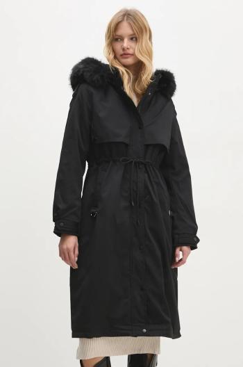 Parka Answear Lab dámská, černá barva, zimní