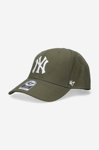 Kšiltovka 47brand MLB New York Yankees zelená barva, s aplikací, B-MVPSP17WBP-SWL