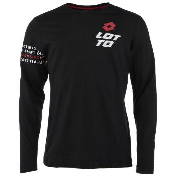 Lotto LOGO DUE II TEE LS 1 Férfi felső, fekete, méret