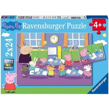 Ravensburger puzzle 090990 Prasátko Peppa 2x24 dílků  (4005556090990)