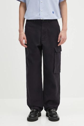 Bavlnené nohavice Barbour Barbour Jungle Sateen Trouser tmavomodrá farba, strih cargo, MTR0760