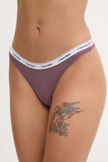 Tanga Calvin Klein Underwear černá barva, 000QD5043E