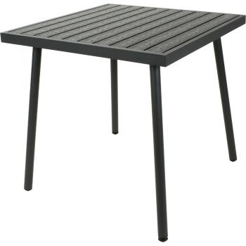 Masă de grădină Hervig, 76 x în. 73 cm, blat dinpolywood