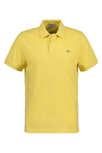 POLOKOŠILE GANT REG SHIELD SS PIQUE POLO PARCHMENT YELLOW