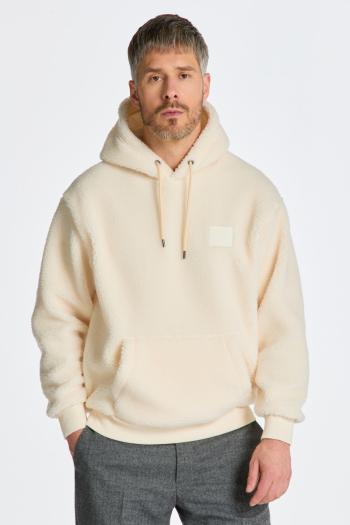 MIKINA GANT FLEECE HOODIE CREAM