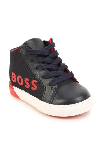 Dětské sneakers boty BOSS tmavomodrá barva