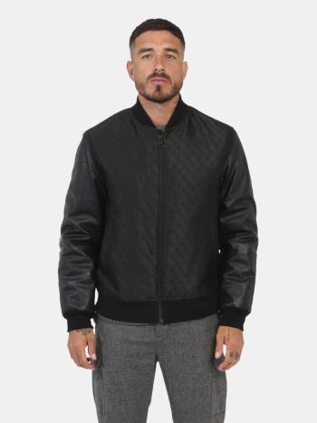 Guess pánský černý bomber - XL (JBLK)