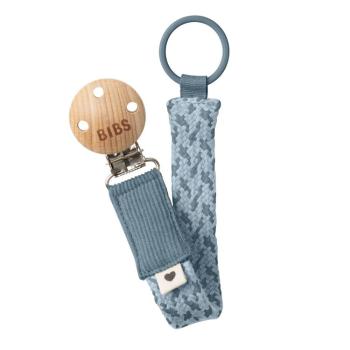 Bibs Paci Braid klip na dudlík petrol baby blue