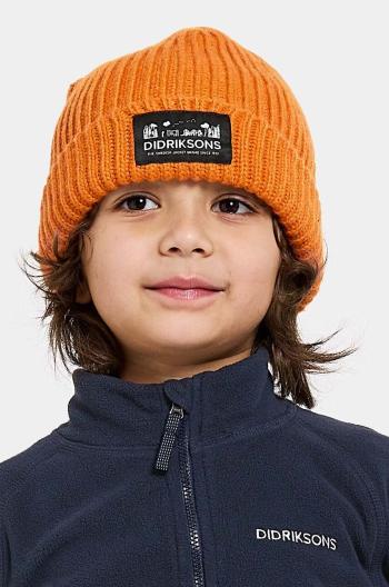 Dětská čepice Didriksons BUS KDS BEANIE oranžová barva