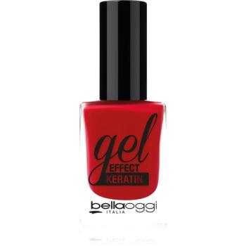 bellaoggi Gel Effect Keratin Nail Polish lak na nehty odstín Cherry Passion 10 ml