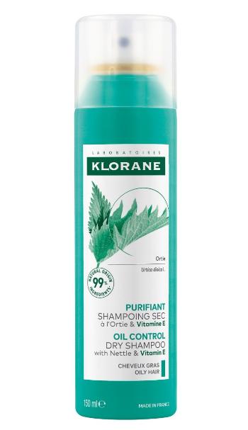 KLORANE Suchý šampon s kopřivou & vitaminem E 150 ml