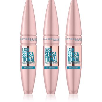 MAYBELLINE NEW YORK Lash Sensational voděodolná řasenka pro prodloužení, natočení a objem odstín Black