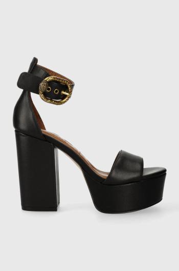 Kožené sandály Kurt Geiger London Langley Mayfair Platform černá barva, 1289500109