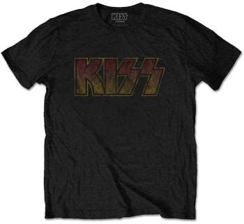 Kiss Tričko Vintage Classic Logo Unisex Black M