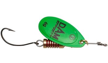 Dam třpytka effzett spinner with single hooks sinking green - velikost 2 hmotnost 4 g