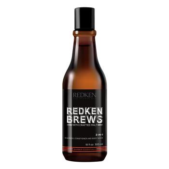 Redken Šampon 3 v 1 Brews (3-In-1 Shampoo, Conditioner and Body Wash) 300 ml