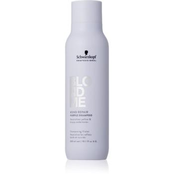 Schwarzkopf Professional Blondme Bond Repair Purple Shampoo fialový šampon pro blond vlasy 300 ml