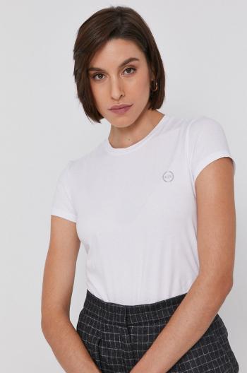 Top Armani Exchange bílá barva, 8NYT74 Y8C7Z NOS