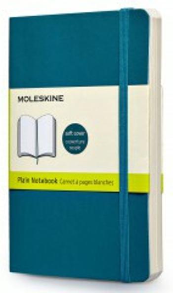 Moleskine Zápisník modrozelený S, čistý, měkký