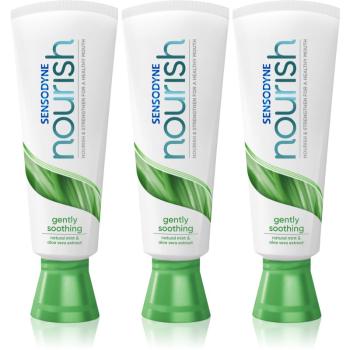 Sensodyne Nourish Gently Soothing bioaktív fogpaszta fluoriddal 3x75