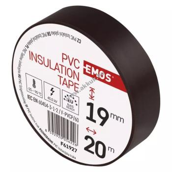 EMOS Szigetelőszalag 19mm x 20m, barna
