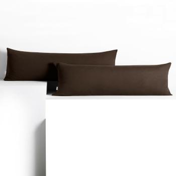 Díszpárnahuzat AMBER sötétbarna  dzsörzé 40x145 DecoKing