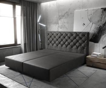 Boxspring postel Dream-Great 180x200 cm imitace kůže