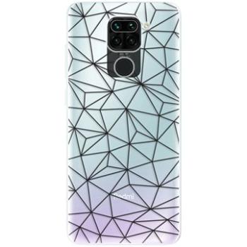 iSaprio Abstract Triangles 03 - black pro Xiaomi Redmi Note 9 (trian03b-TPU3-XiNote9)