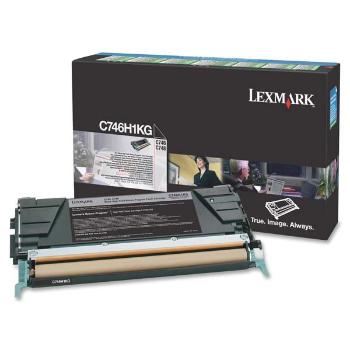 LEXMARK C746 (C746H1KG) - originální toner, černý, 12000 stran