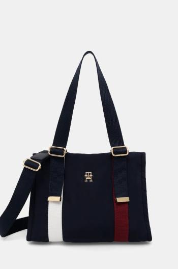 Kabelka Tommy Hilfiger tmavomodrá barva, AW0AW16452