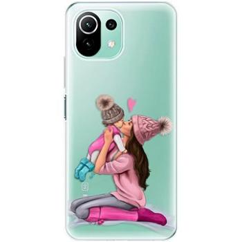 iSaprio Kissing Mom - Brunette and Girl pro Xiaomi Mi 11 Lite (kmbrugirl-TPU3-Mi11L5G)