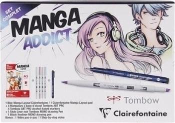 Clairefontaine Manga Addict Set Skicář A5 100 g