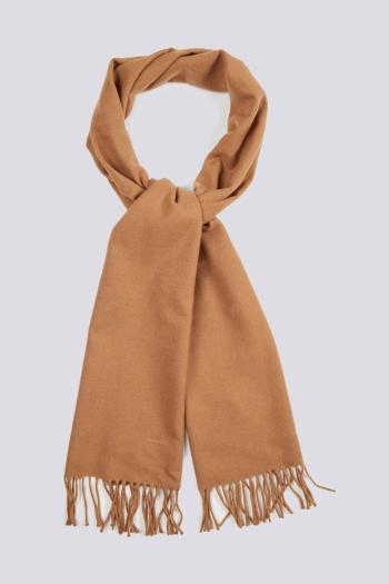 ŠÁLA GANT UNISEX. SOLID WOOL SCARF ROASTED WALNUT