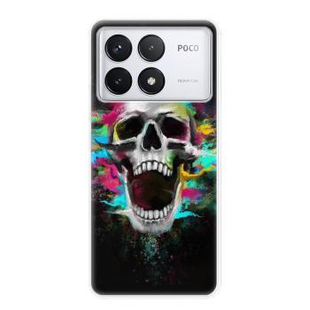 Odolné silikonové pouzdro iSaprio - Skull in Colors - Poco F6 Pro