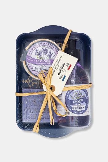 Sada mydiel Maitre Savonitto Lavander Box 3-pak fialová farba