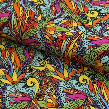 Úplet VISCOSE LYCRA HEAVY Ornamental design C digital print