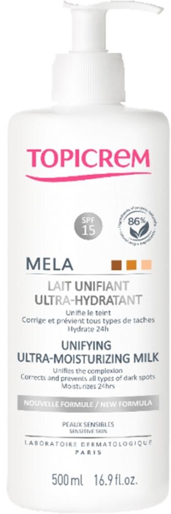 Topicrem Rozjasňující tělové mléko pro citlivou pokožku MELA (Unifying Ultra-Moisturising Milk) 500 ml