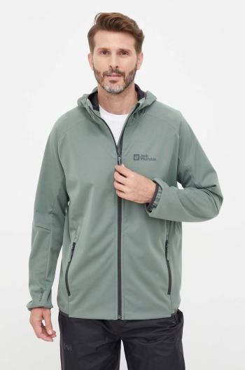 Outdoorová bunda Jack Wolfskin Feldberg Hoody zelená barva