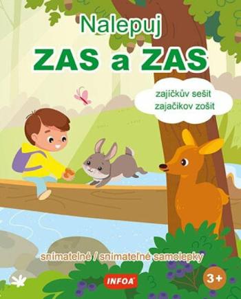 Nalepuj ZAS a ZAS Zajíčkův sešit / zajačikov zošit snímatelné / snímateľné samolepky