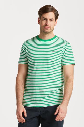 TRIČKO GANT STRIPED T-SHIRT MID GREEN