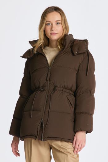 BUNDA GANT MID LENGTH DOWN JACKET RICH BROWN