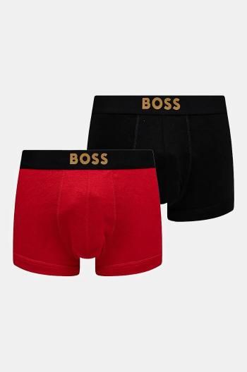 Bavlněné boxerky BOSS 2-pack červená barva, 50524544