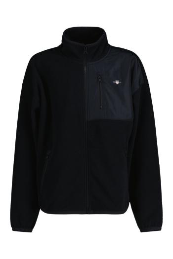 MIKINA GANT SHIELD FLEECE JACKET BLACK