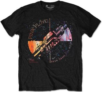 Pink Floyd Tričko Machine Greeting Orange Unisex Black S