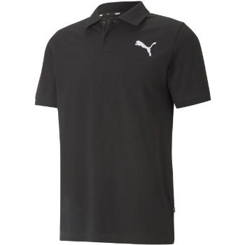 Puma ESSENTIALS PIQUE POLO SHIRT TEE Pánské polo triko, černá, velikost