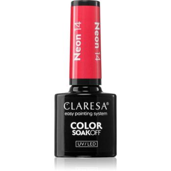 Claresa SoakOff UV/LED Color Neon gelový lak na nehty odstín NEON 14 5 g