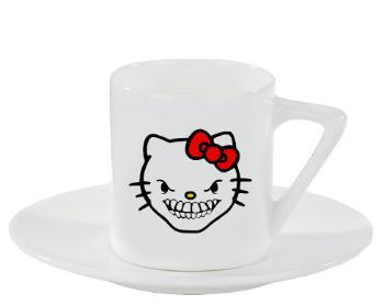 Espresso hrnek s podšálkem 100ml Hell kitty