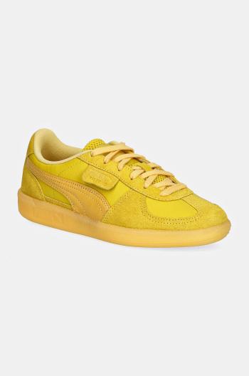 Kožené sneakers boty Puma Palermo žlutá barva, 398381