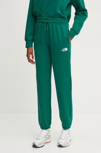 Bavlněné tepláky The North Face Essential Jogger zelená barva, NF0A8A6KNL11