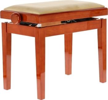 GEWA Piano Bench Deluxe Dřevěná stolička ke klavíru Cherry